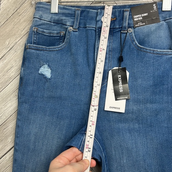 NWT Cropped Skinny High Rise Ultra Hyper Stretch Flexx Express jeans Sm (0,2,4) - Picture 9 of 9